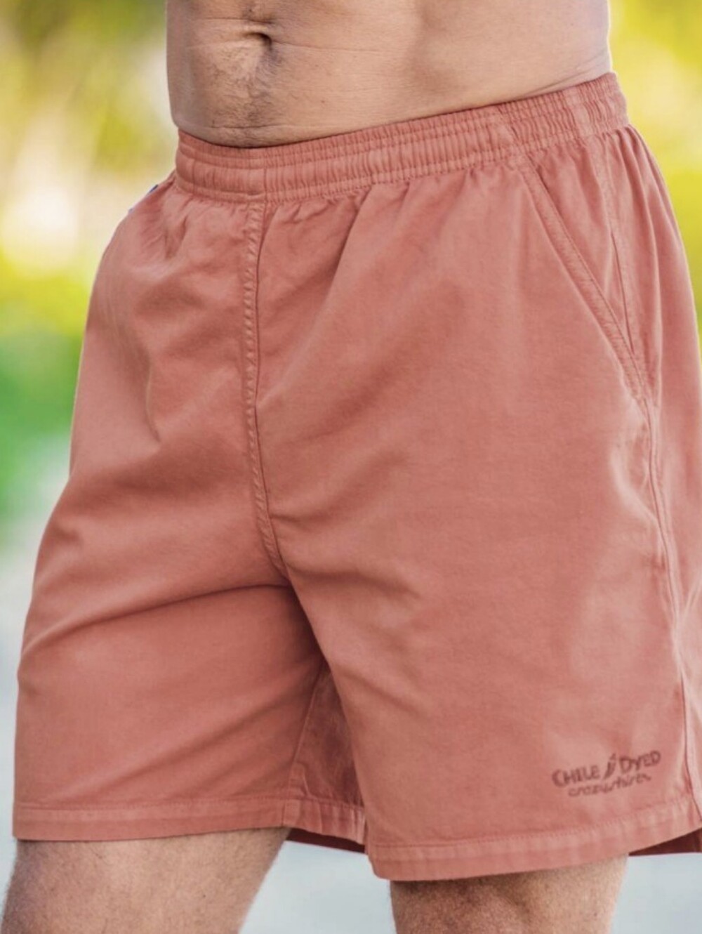 Crazy Shirts Hawaii Twill Shorts Mens XXL Chili Dyed Pink Cotton USA